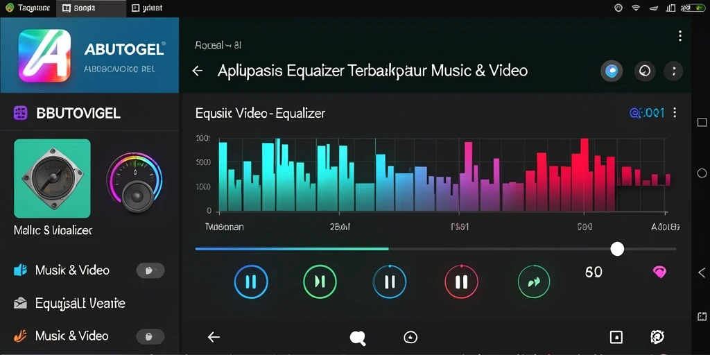 Antarmuka ABUTOGEL yang mudah digunakan untuk pengaturan Equalizer.