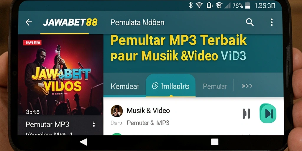 Antarmuka sederhana JAWABET88 untuk pemutaran MP3 yang efektif.
