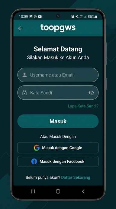 Panduan Masuk Akun toopgws untuk Pengguna Android